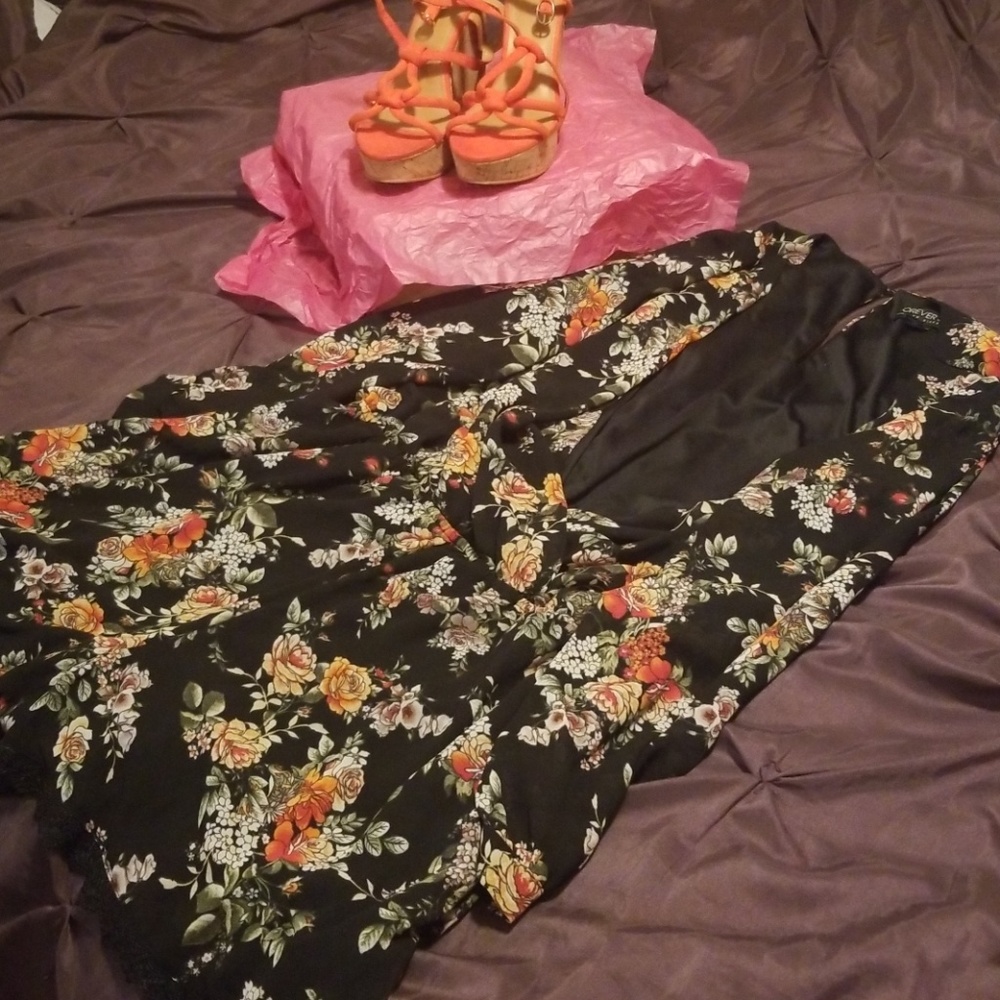 Forever 21 long sleeve shorts romper